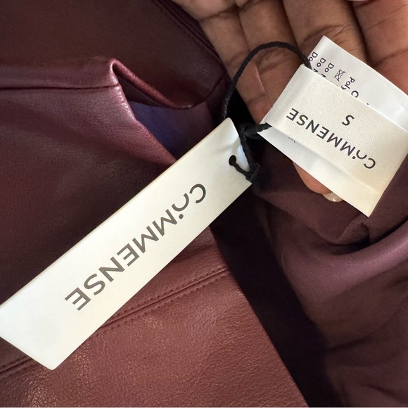 COMMENSE PU High-Waisted Flared Mini Skirt - Picture 6 of 6